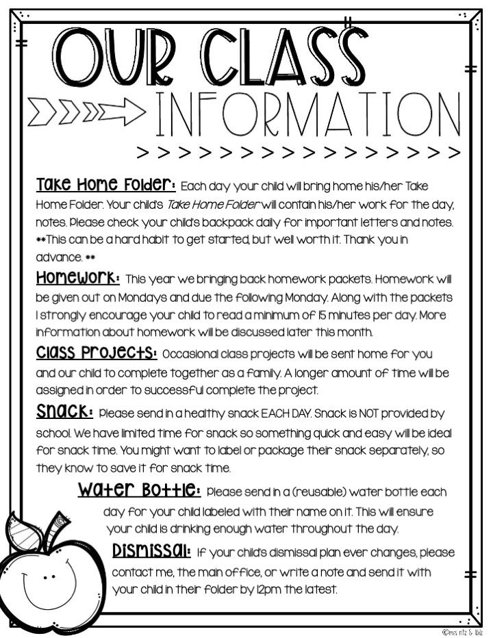 Classroom Information